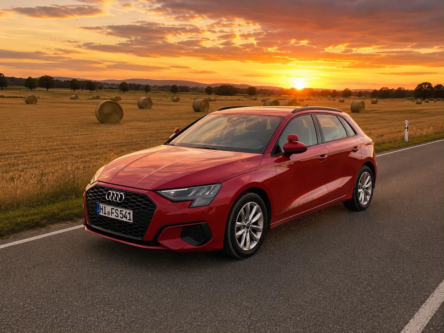 Roter Audi A3 – Klasse B (Auto)